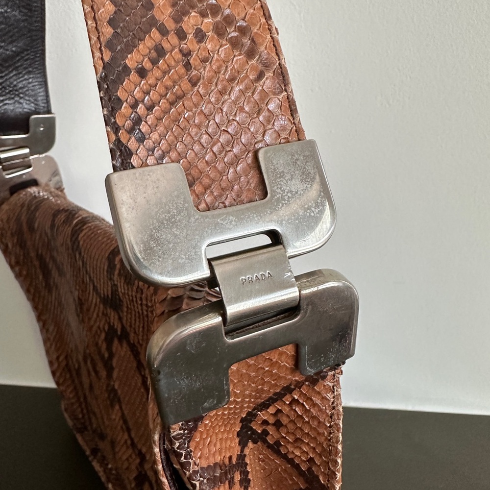 authentic Prada 90s y2k snakeskin bag